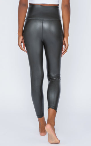 Super High Waist Faux Leather 7/8 Ankle