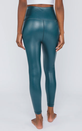 Super High Waist Faux Leather 7/8 Ankle