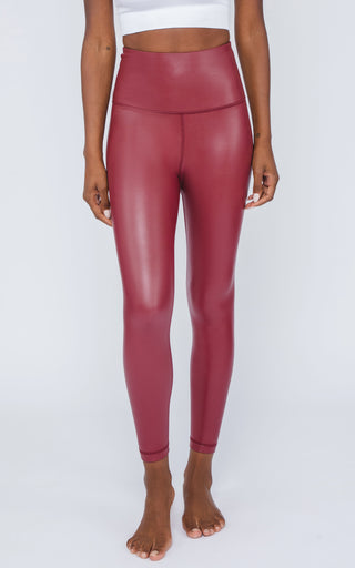 Super High Waist Faux Leather 7/8 Ankle