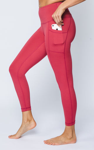 Lux High Waist Side Pocket 7/8 Ankle Legging