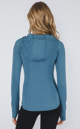 Slim Full Zip Hooded Jacket - Our Ocean Core Story