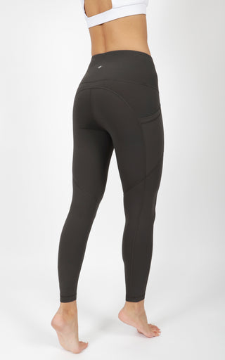 Squat Proof Interlink High Waist 7/8 Ankle Legging with Back Curved Yoke