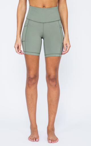 Lux Polygiene Tribeca High Waist 7" Short with Side Pockets