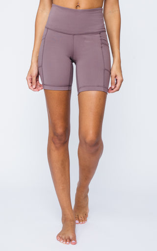 Lux Polygiene Tribeca High Waist 7" Short with Side Pockets