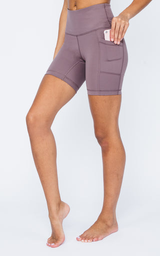 Lux Polygiene Tribeca High Waist 7" Short with Side Pockets