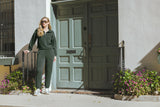 Sandwash Softlite Nora half zip and jogger set in Deep Depths
