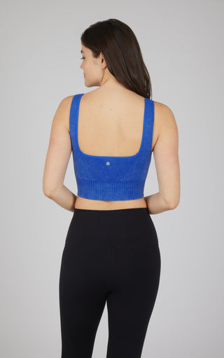 2 PK Stonewash Seamless Bra Tank - 90 Degree by Reflex