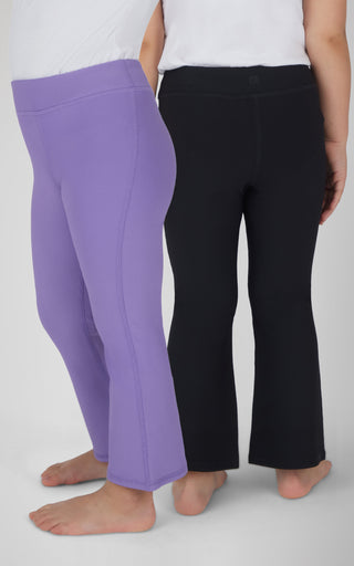 Toddler Girls 2 PK Ribbed Flared Pant - 90 Degree by Reflex