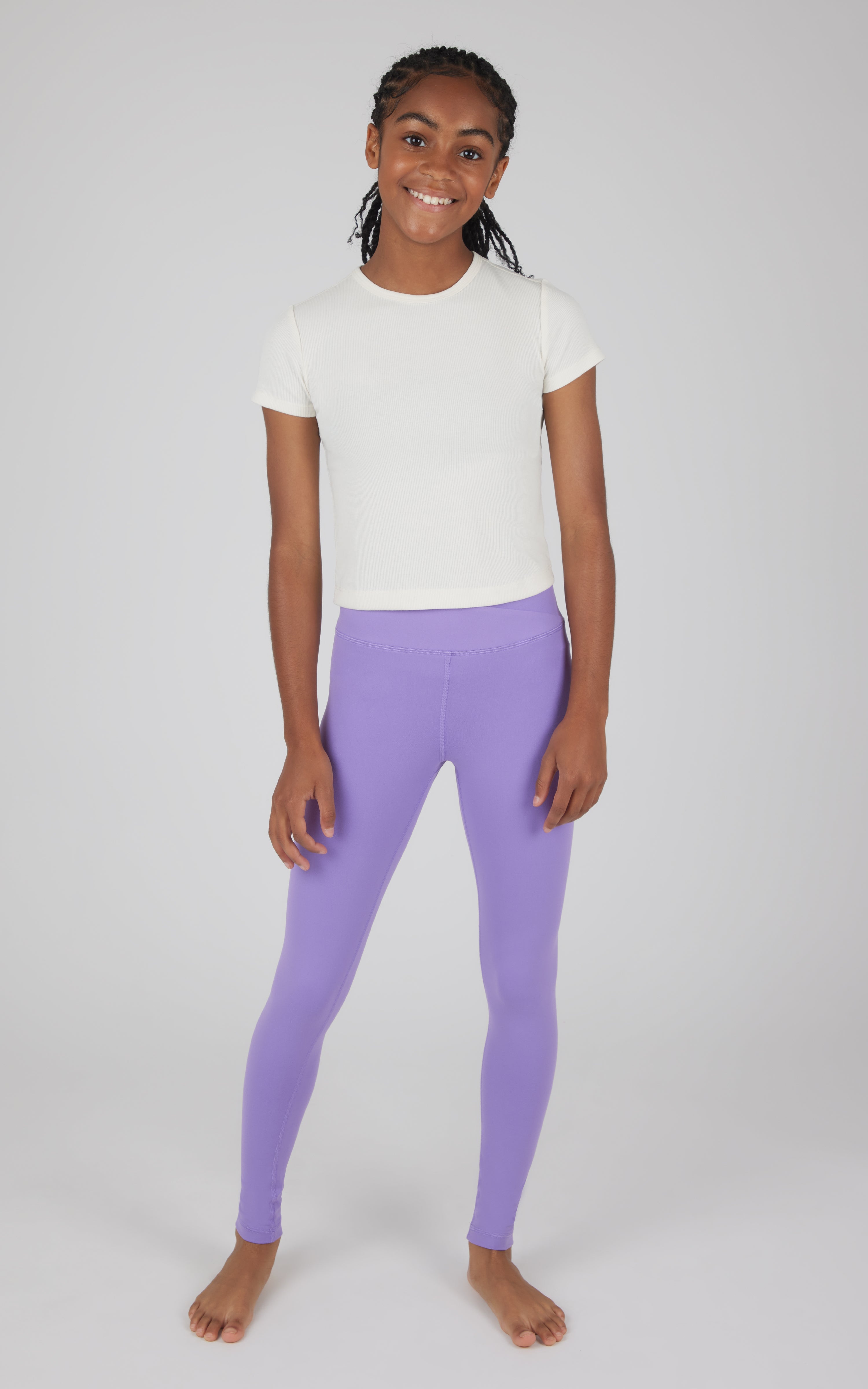Girls 2 PK Crossover and Everyday Legging - 90 Degree by Reflex