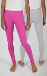 Girls 2 PK Crossover and Everyday Legging - 90 Degree by Reflex
