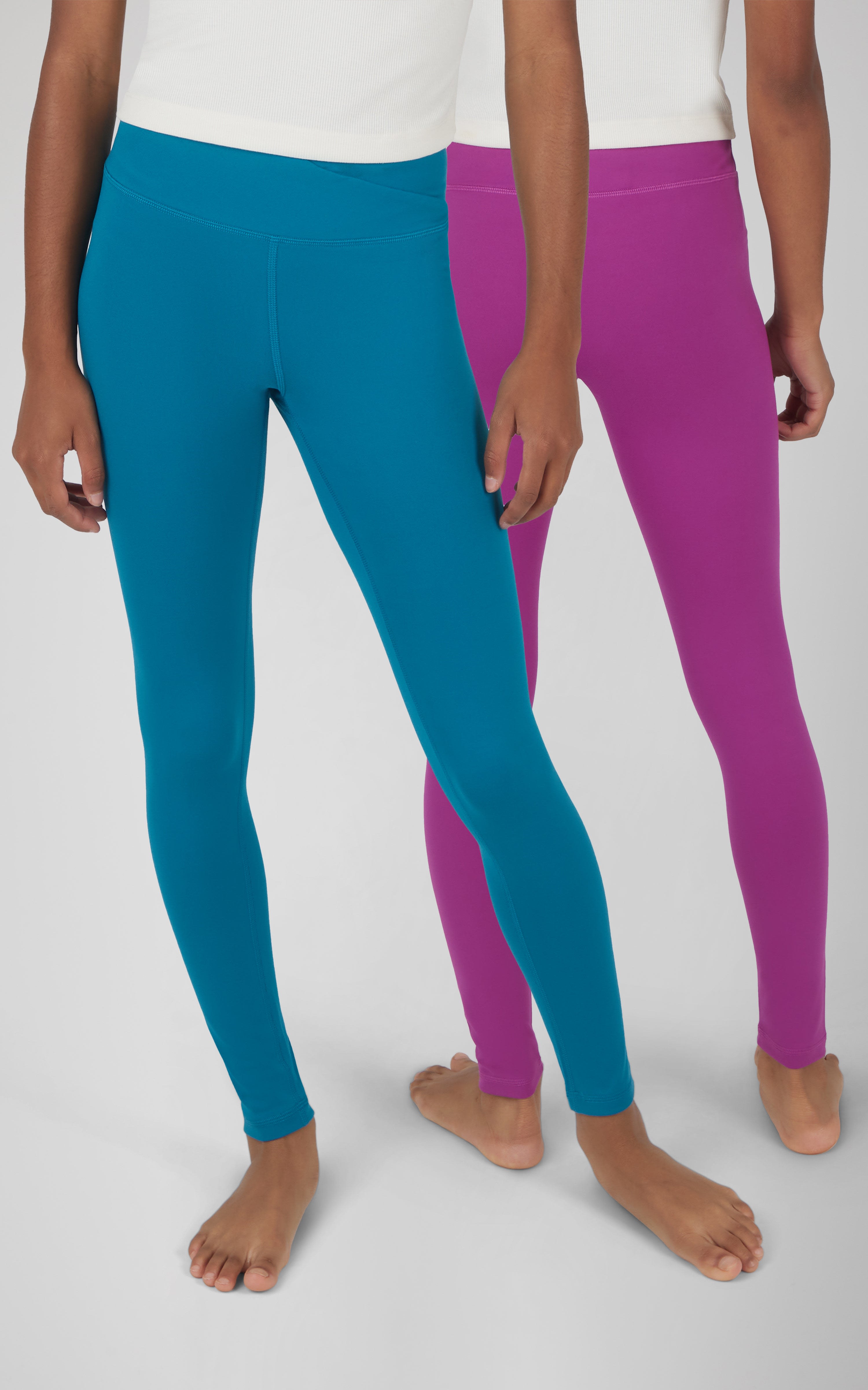 Girls 2 PK Crossover and Everyday Legging - 90 Degree by Reflex