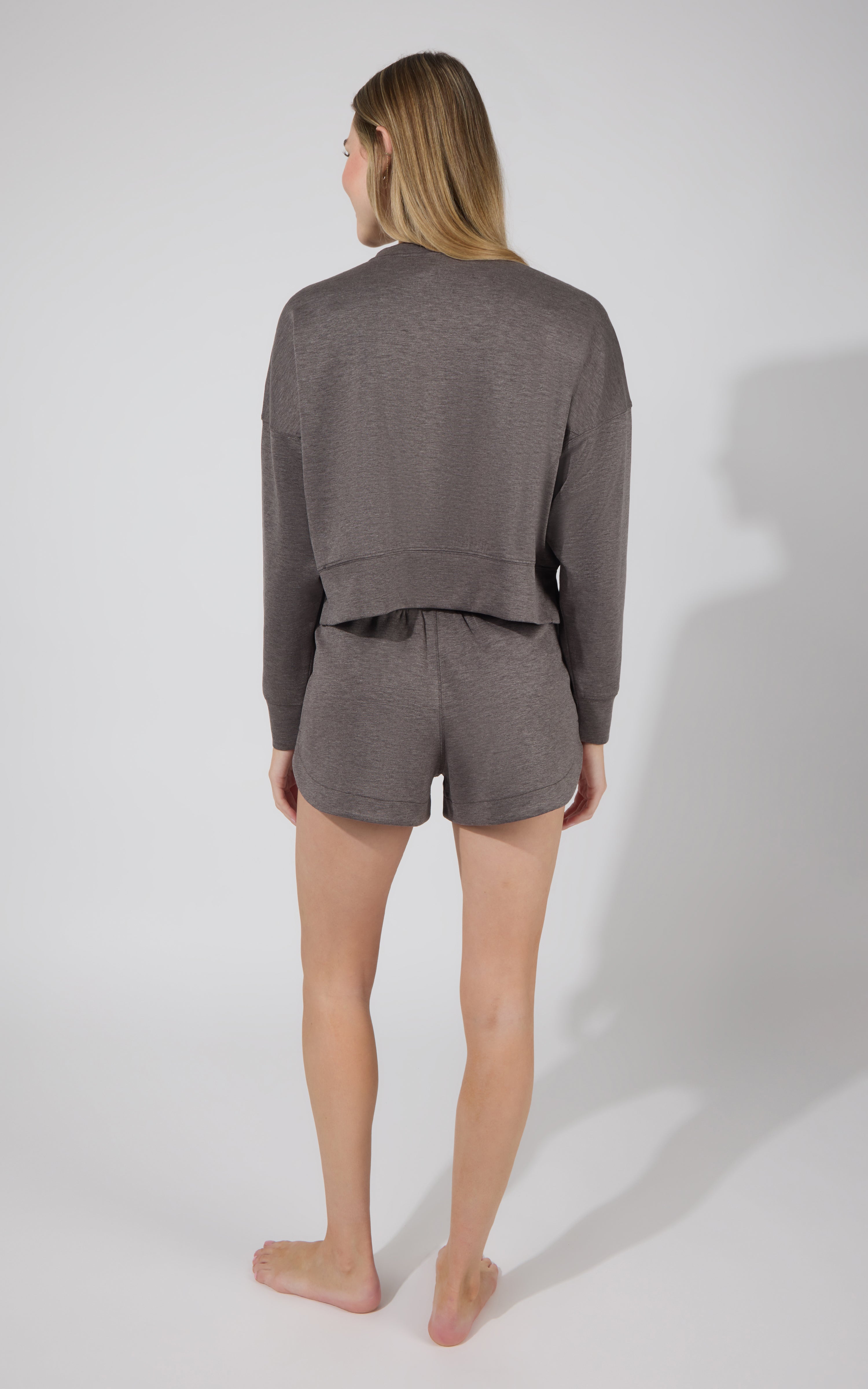 Softlite Pullover Sweatshirt and Short Set - 90 Degree by Reflex