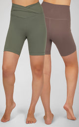 2 PK 7" Twist and Everyday Bike Shorts - 90 Degree by Reflex