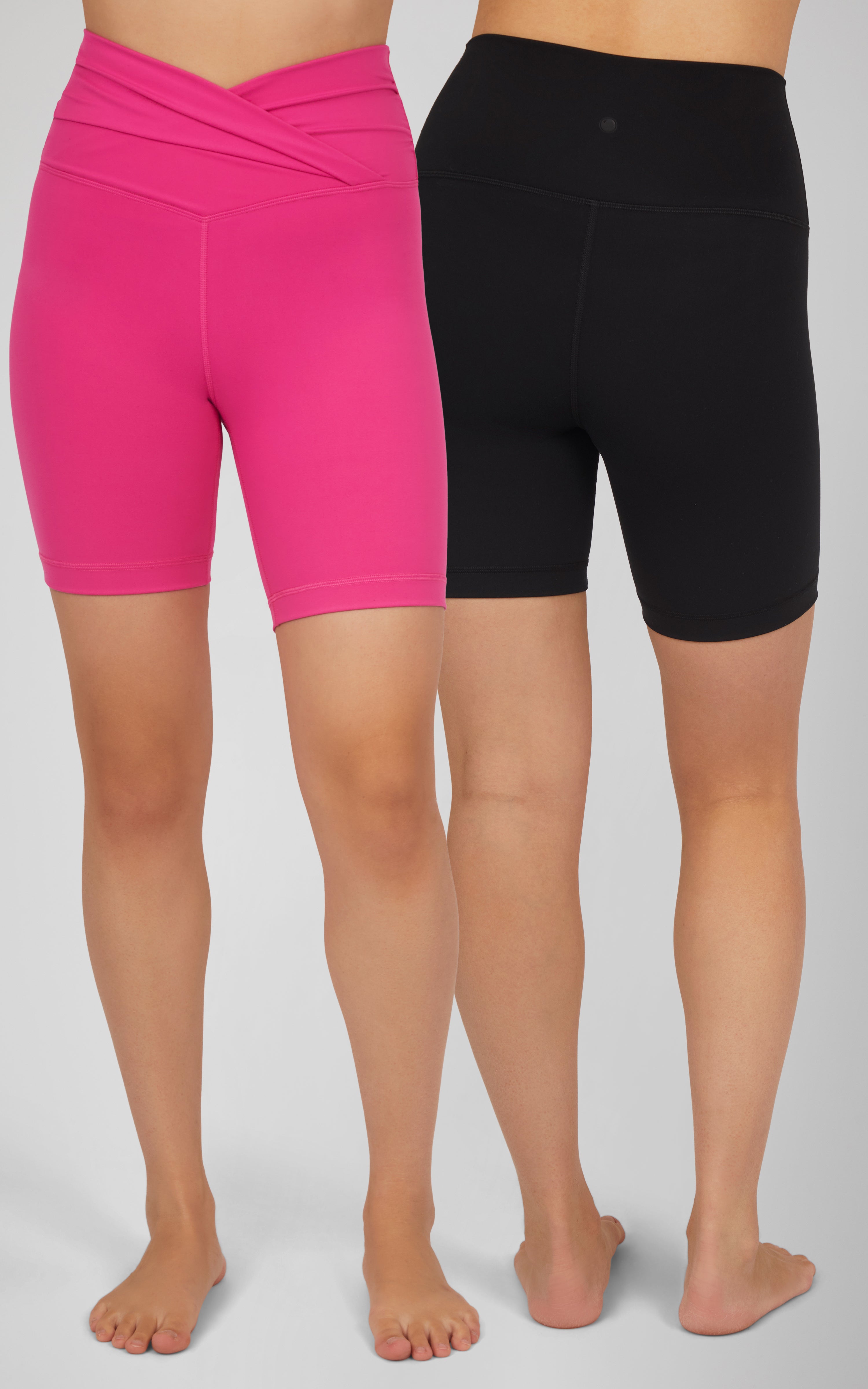 2 Pack Lux Crosstown High Twist Front Waist 7" Bike Short and Lux Everyday 7" Bike Short