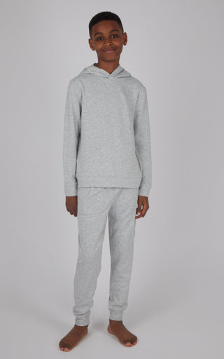 2 PC Boys Brushed Terry Pullover Hoodie+ Jogger Set