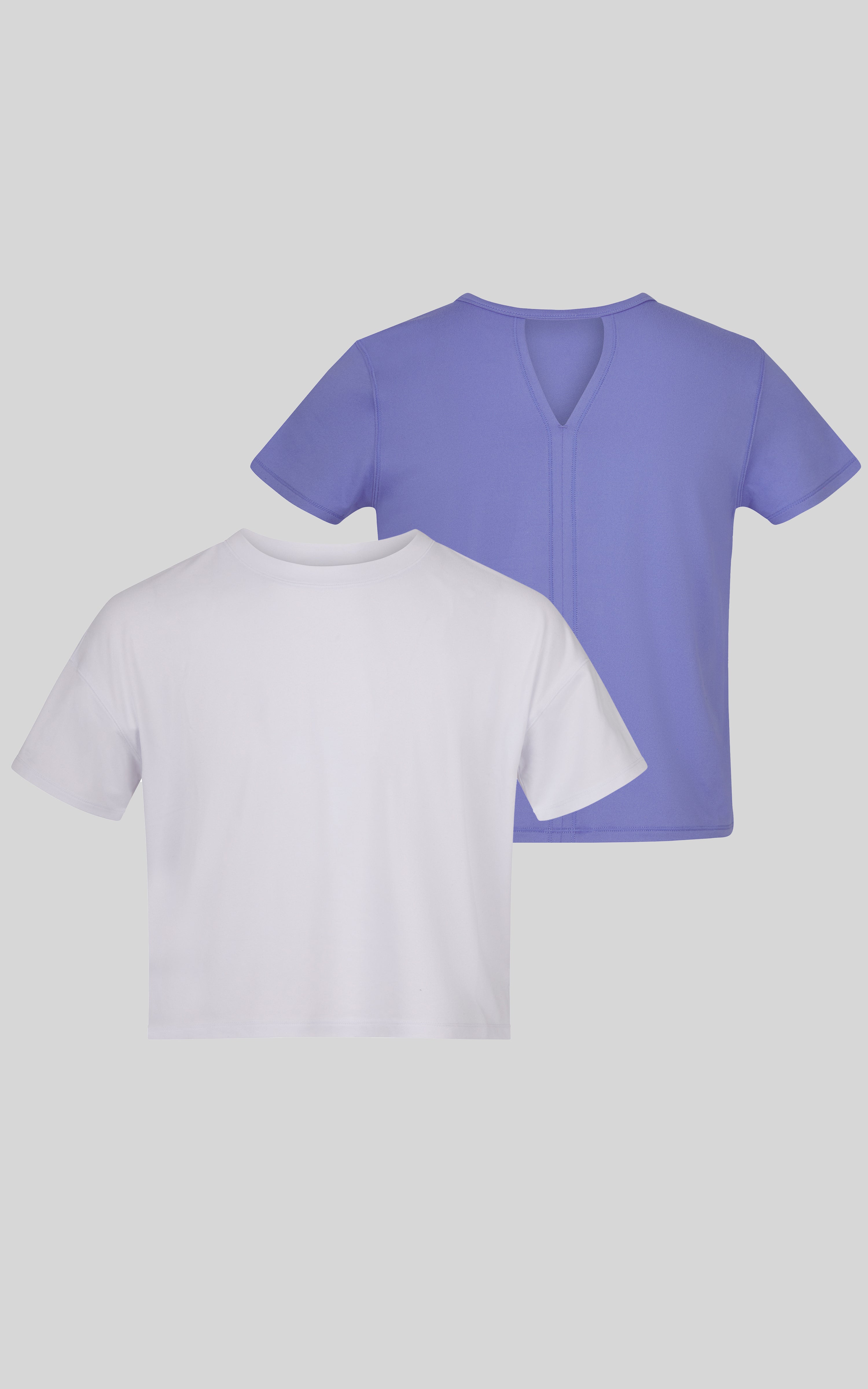 Girls 2 PK Short Sleeve Shirt and Boxy Tee - 90 Degree by Reflex
