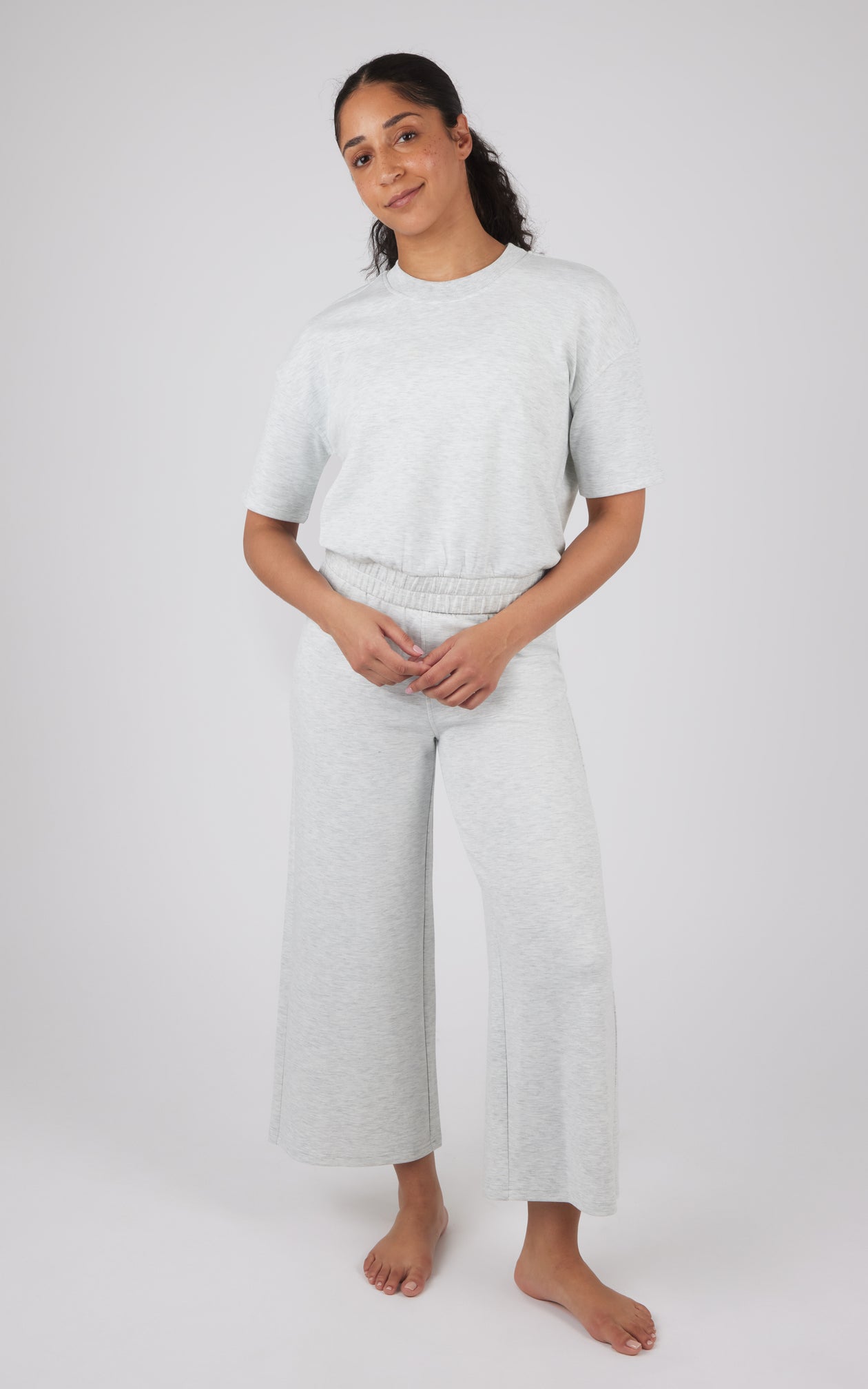 Scuba Lanston Short Sleeve Top and Scuba Lanston Culotte Pant - 1473SSCY –  90 Degree by Reflex
