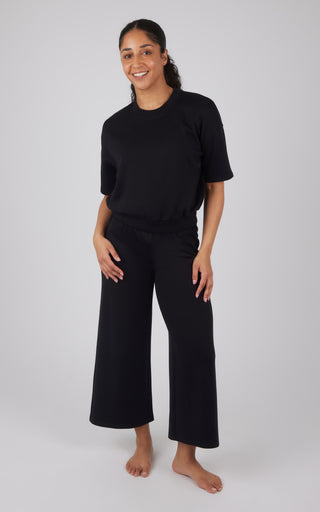 Scuba Lanston Short Sleeve Top and Scuba Lanston Culotte Pant Set