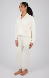 Softlite Half Zip Pullover and Jogger Set - Our Linen Story - 90 Degree by Reflex