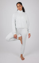 Softlite Half Zip Pullover and Jogger Set - Our Linen Story - 90 Degree by Reflex