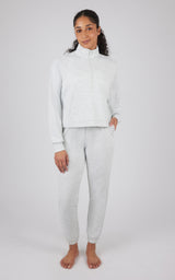 Softlite Half Zip Pullover and Jogger Set - Our Linen Story - 90 Degree by Reflex