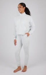 Softlite Half Zip Pullover and Jogger Set - Our Linen Story - 90 Degree by Reflex