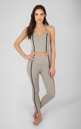 2 Piece Set Lux Xandra Cropped Bra Tank and Lux Danica Ankle Legging
