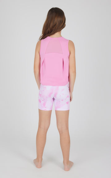 Girls 2 PC Lux Tank + Bike Short Set