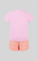 Toddler Girls 2 PC Short Sleeve Tee and Running Short - 90 Degree by Reflex