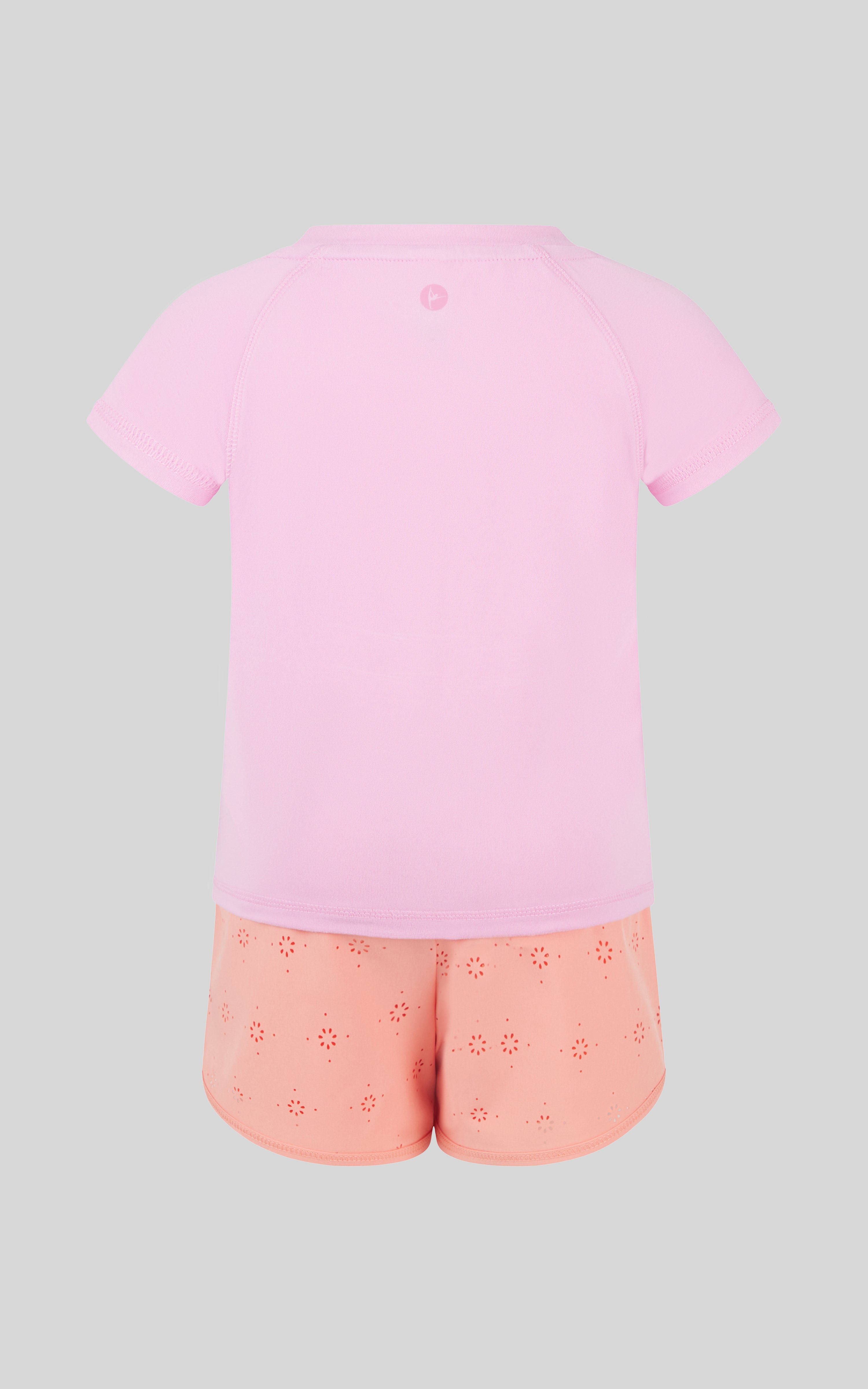 Toddler Girls 2 PC Short Sleeve Tee and Running Short - 90 Degree by Reflex