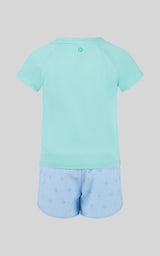 Toddler Girls 2 PC Short Sleeve Tee and Running Short - 90 Degree by Reflex