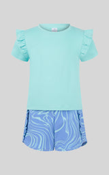 Toddler Girls 2 PC Short Sleeve Top and Lightstreme Running Short - 90 Degree by Reflex