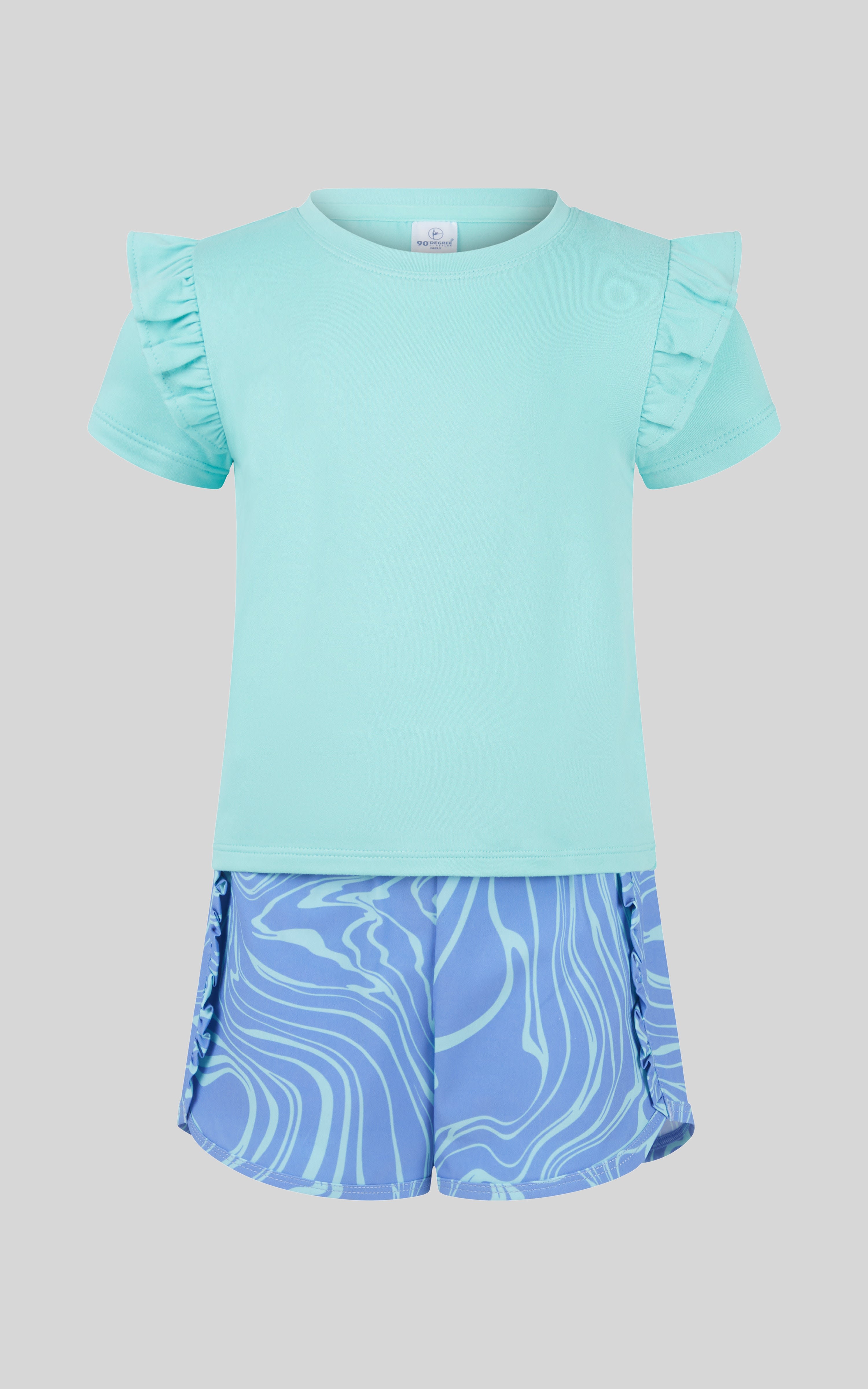 Toddler Girls 2 PC Short Sleeve Top and Lightstreme Running Short - 90 Degree by Reflex