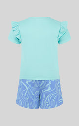 Toddler Girls 2 PC Short Sleeve Top and Lightstreme Running Short - 90 Degree by Reflex
