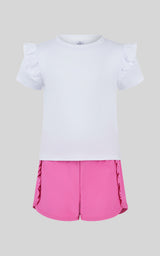 Toddler Girls 2 PC Short Sleeve Top and Lightstreme Running Short - 90 Degree by Reflex