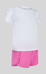Toddler Girls 2 PC Short Sleeve Top and Lightstreme Running Short
