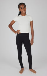 Girls 2 PK Interlock Everyday Cargo and Basic Legging - 90 Degree by Reflex