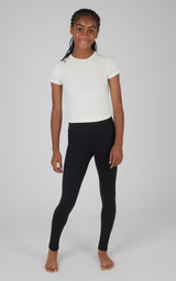 Girls 2 PK Interlock Everyday Cargo and Basic Legging - 90 Degree by Reflex