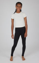 Girls 2 PK Interlock Everyday Cargo and Basic Legging - 90 Degree by Reflex