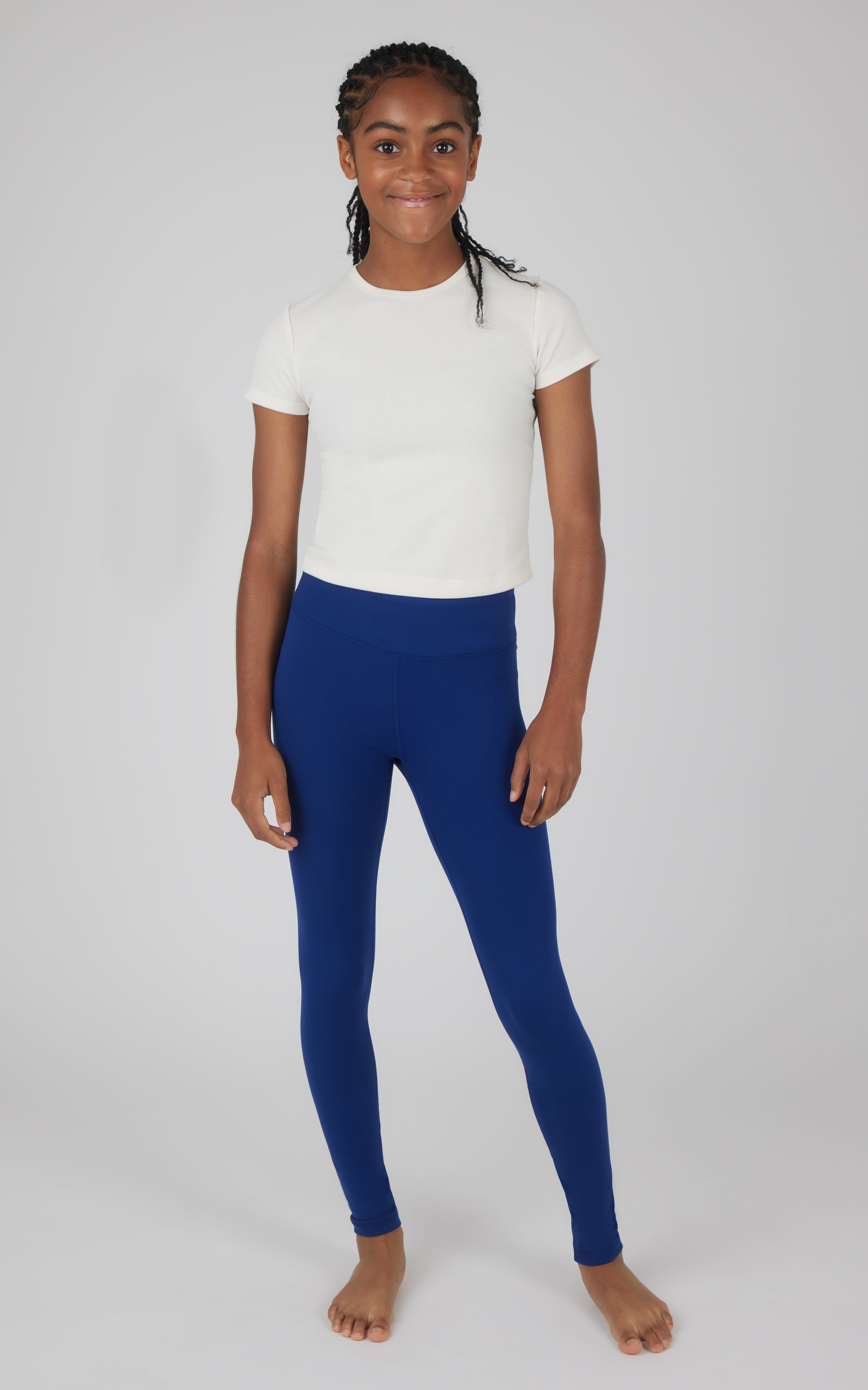 Girls 2 PK Interlock Everyday Cargo and Basic Legging - 90 Degree by Reflex