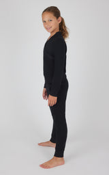 Girls 2 PC Terry Crossover Long Sleeve Top + Brushed Jogger Set - 90 Degree by Reflex