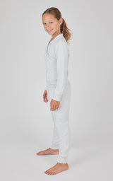 Girls 2 PC Terry Crossover Long Sleeve Top + Brushed Jogger Set - 90 Degree by Reflex