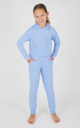 Girls 2 PC Terry Brushed Hoodie + Terry Brushed Jogger - 90 Degree by Reflex