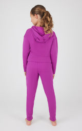 Girls 2 PC Terry Brushed Hoodie + Terry Brushed Jogger - 90 Degree by Reflex
