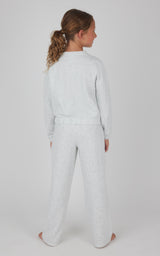 Girls 2 PC Terry Brushed Pullover and Pant Set