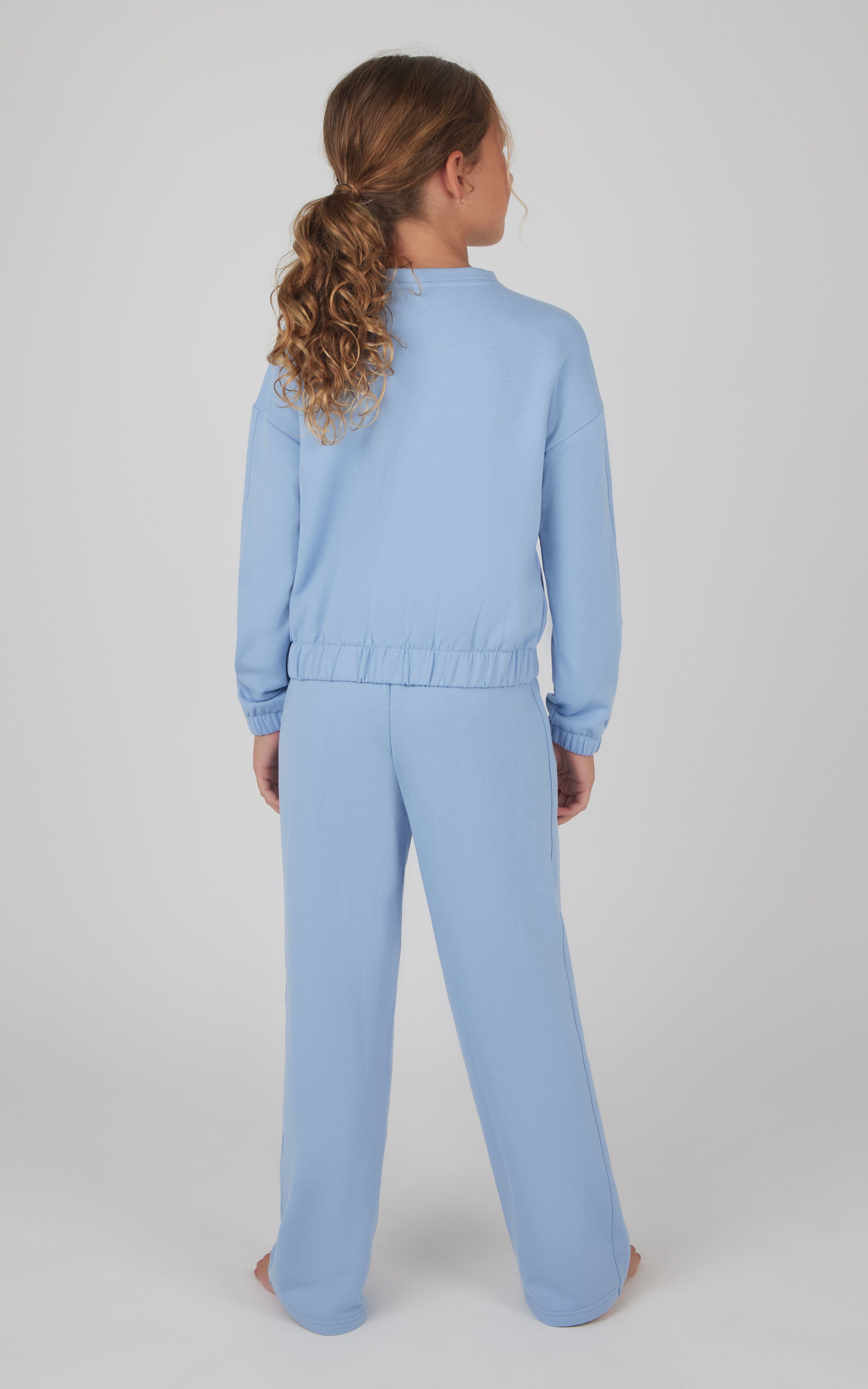 Girls 2 Piece Terry Brushed Inside Treehouse Pullover and Terry Brushed Inside Straight Leg Pant Set