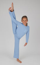 Girls 2 PC Terry Brushed Pullover and Pant Set