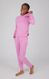 Girls 2 PC Terry Brushed Hoodie and Jogger - 90 Degree by Reflex