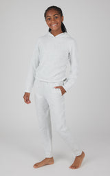 Girls 2 PC Terry Brushed Hoodie and Jogger