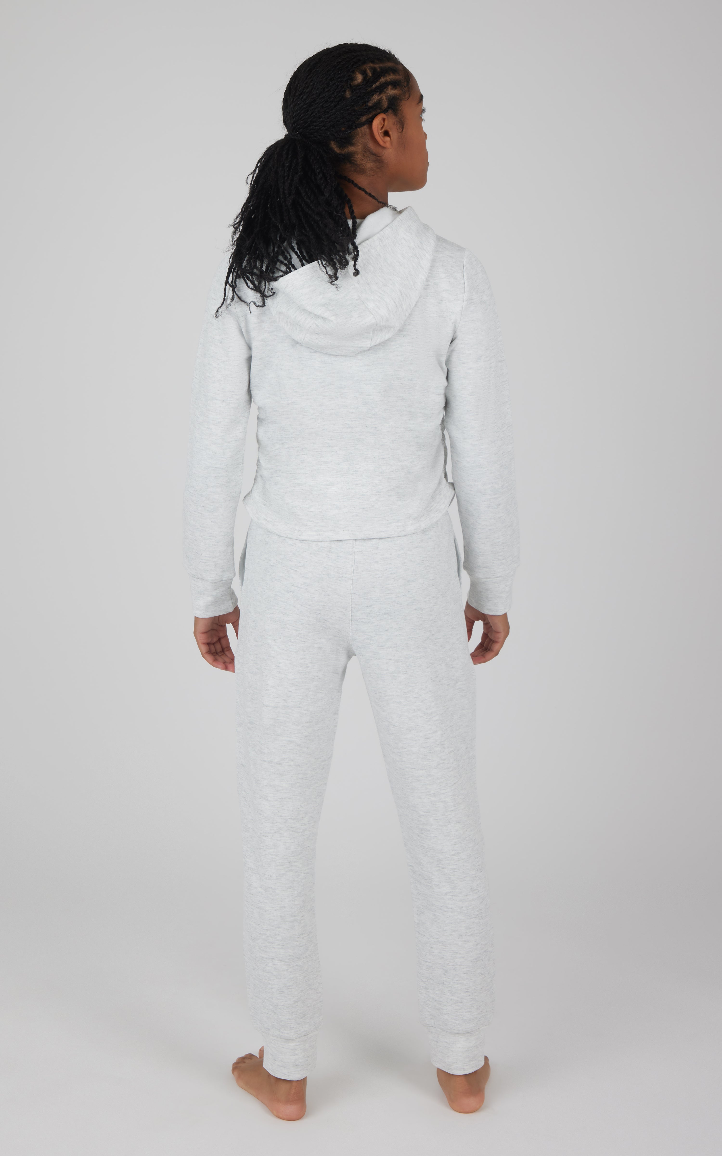 Girls 2 PC Terry Brushed Hoodie and Jogger - 90 Degree by Reflex